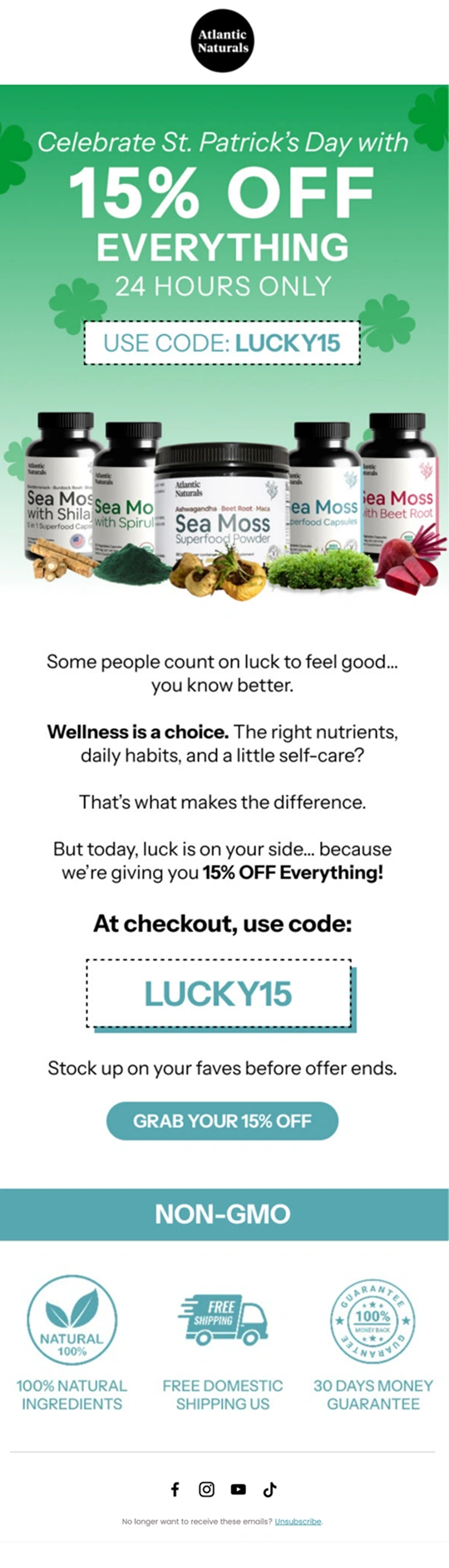 Your Proactive Media Email Design 23 with Atlantic Naturals