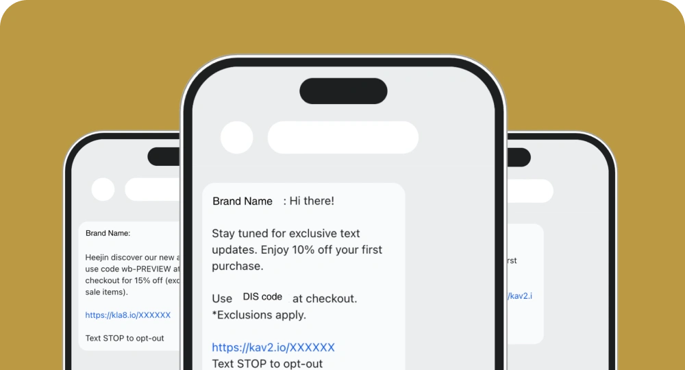 Your Proactive Media SMS Marketing Samples